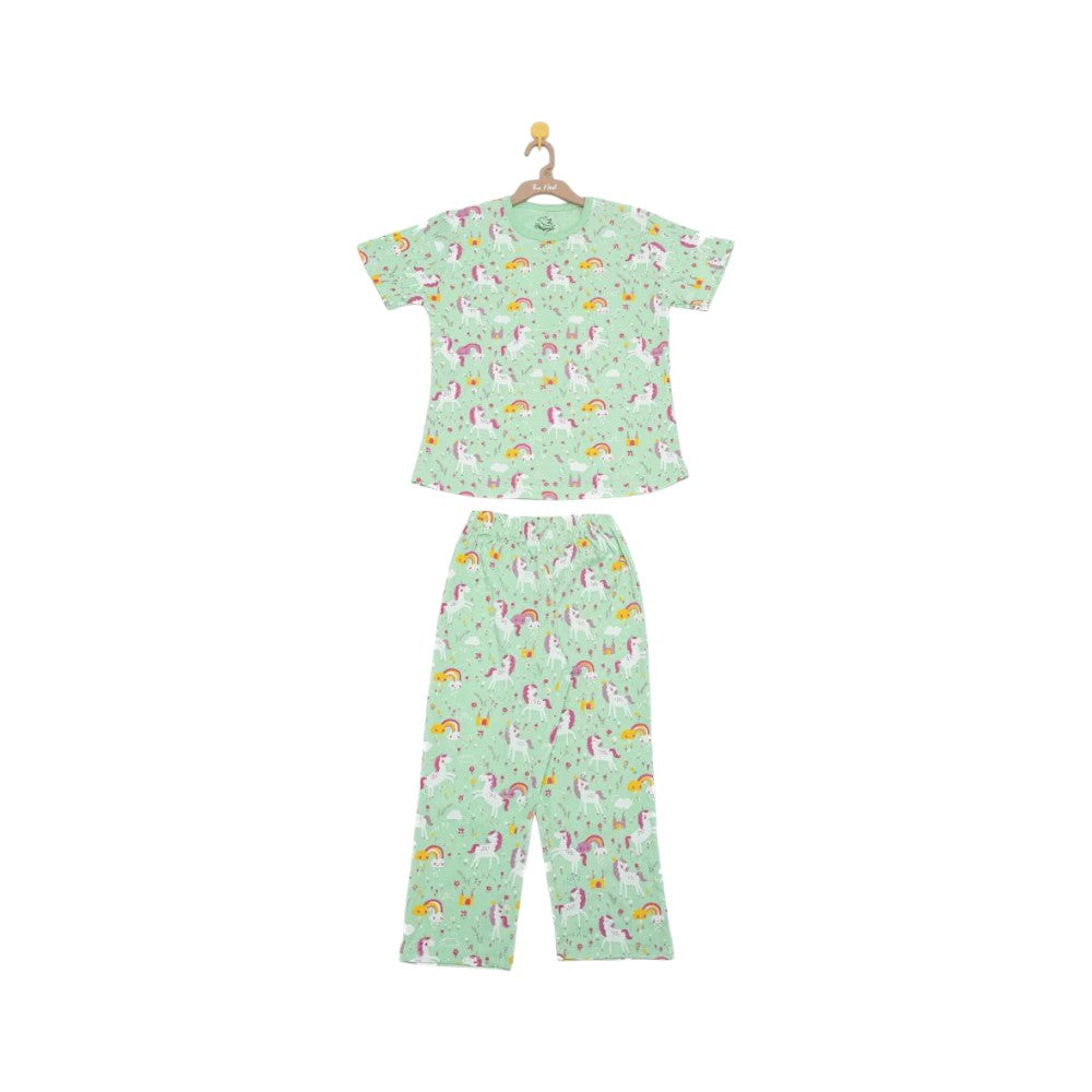 NIGHT SUIT (CREW NECK) - SHORT / SLEEVE 2214-A 2-3 YRS