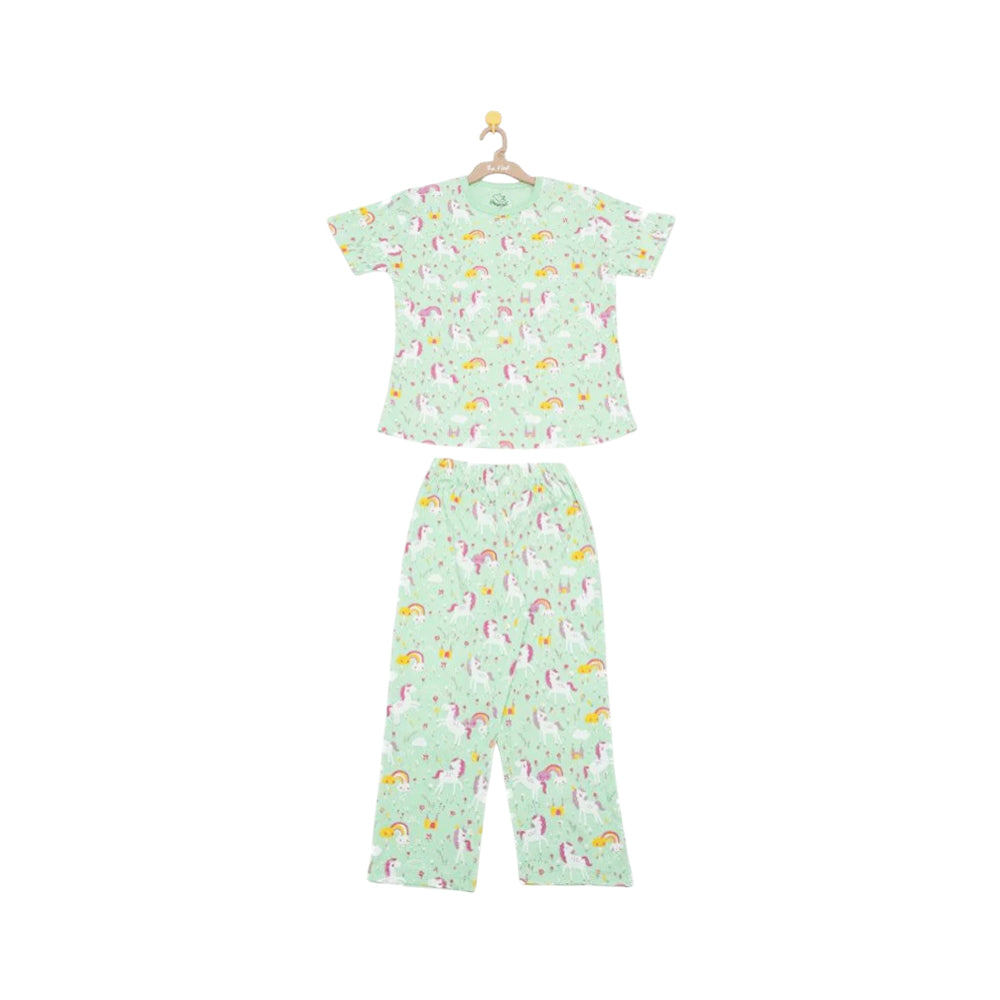 NIGHT SUIT (CREW NECK) - SHORT / SLEEVE 2214-A 2-3 YRS