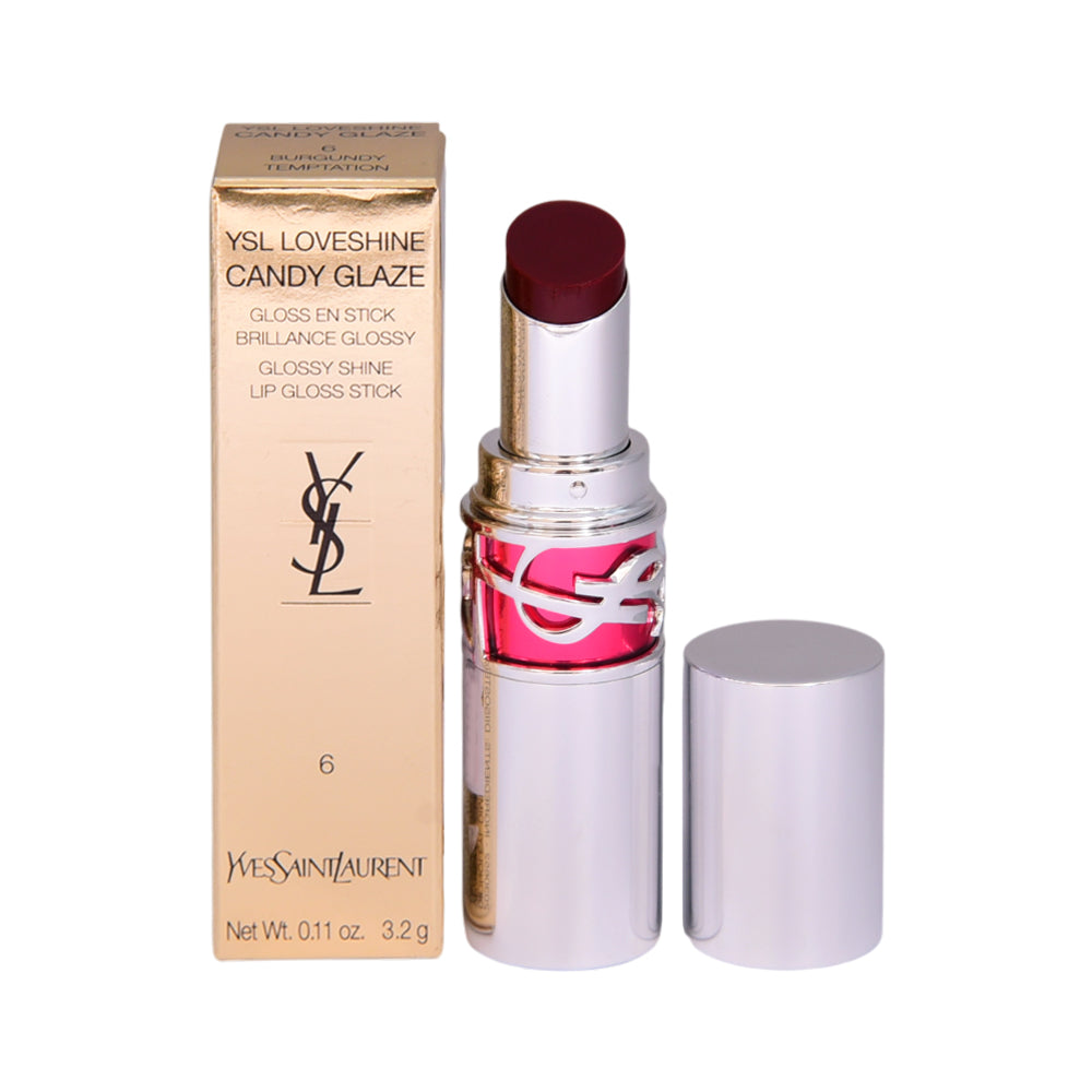YSL LOVESHINE CANDY GLAZE GLOSSY SHINE BURGUNDY TEMPTAION 6