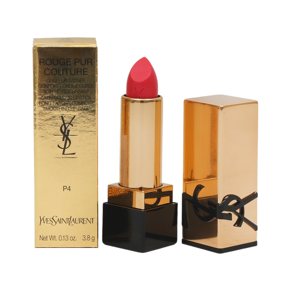YSL LOVESHINE CANDY GLAZE GLOSSY SHINE P4 CHIC CORAL LIPSTIC