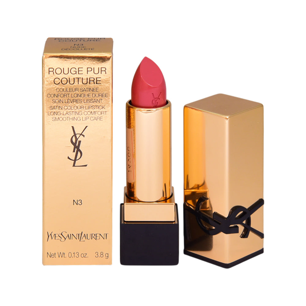 YSL LIPSTICK ROUGE PUR COUTURE N3 NUDE DECOLLETE 3.8GR