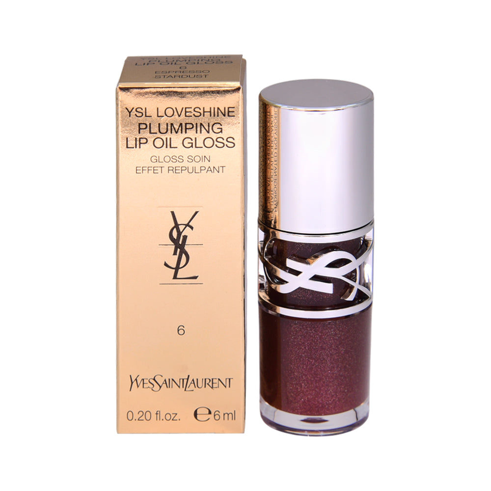 YSL LOVESHINE PLUMPING LIP OIL GLOSS 6 ESPRESSO