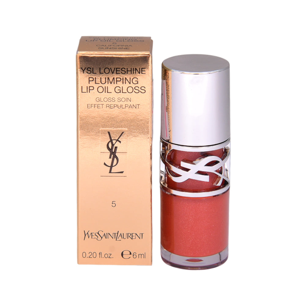 YSL LOVESHINE PLUMPING LIP OIL GLOSS 5 CALIFORNIA SUN SHINE