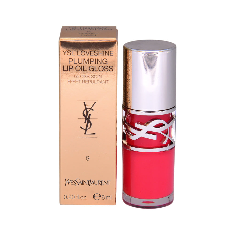 YSL LOVESHINE PLUMPING LIP OIL GLOSS 9 CHERRY