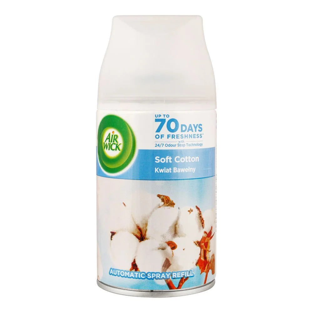 AIR WICK AIR FRESHENER REFIL SOFT COTTON 250 ML
