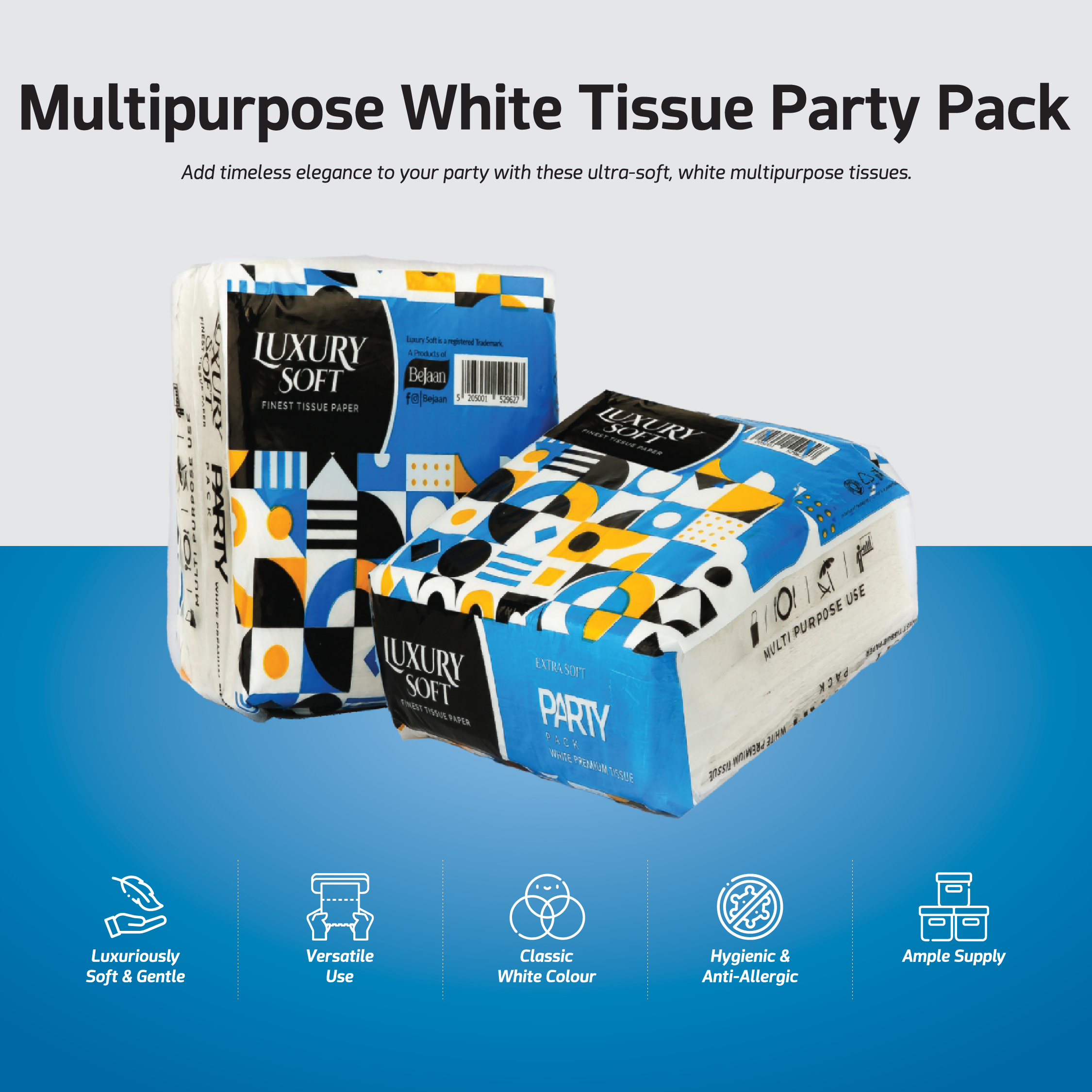 LUXURY SOFT PARTY PACK WHITE