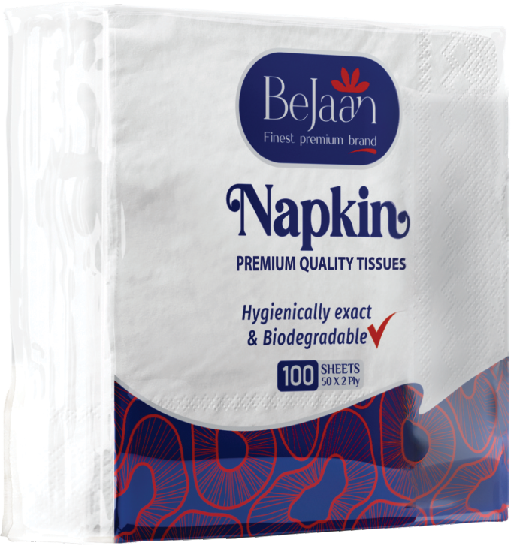 BE JAAN NAPKIN PLAIN 50X2 PLY