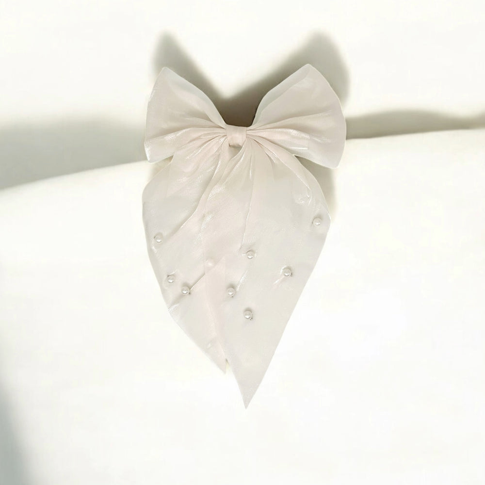 SH PEARL HAIR BOW