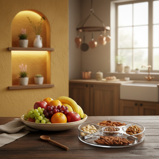 Cake Dry Fruit  & Fruit Dish