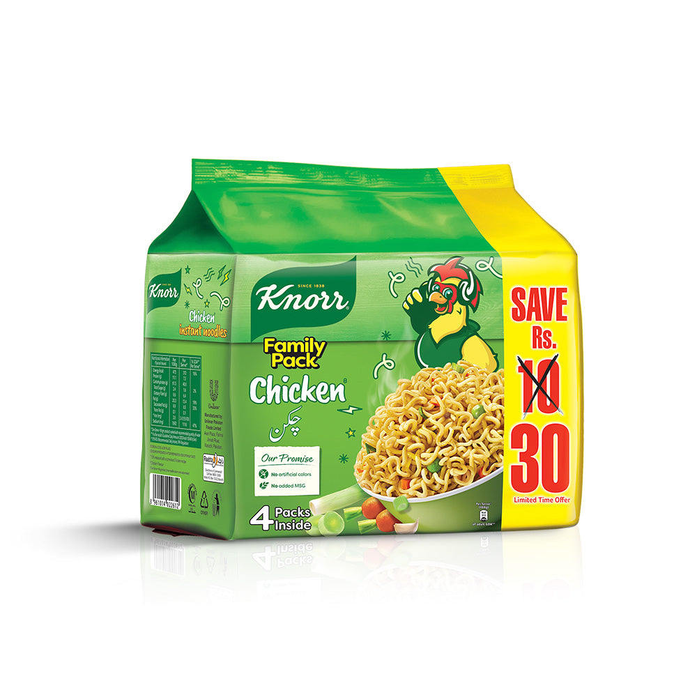 KNORR NOODLES CHICKEN PROMO PACK 1X4 200 GM