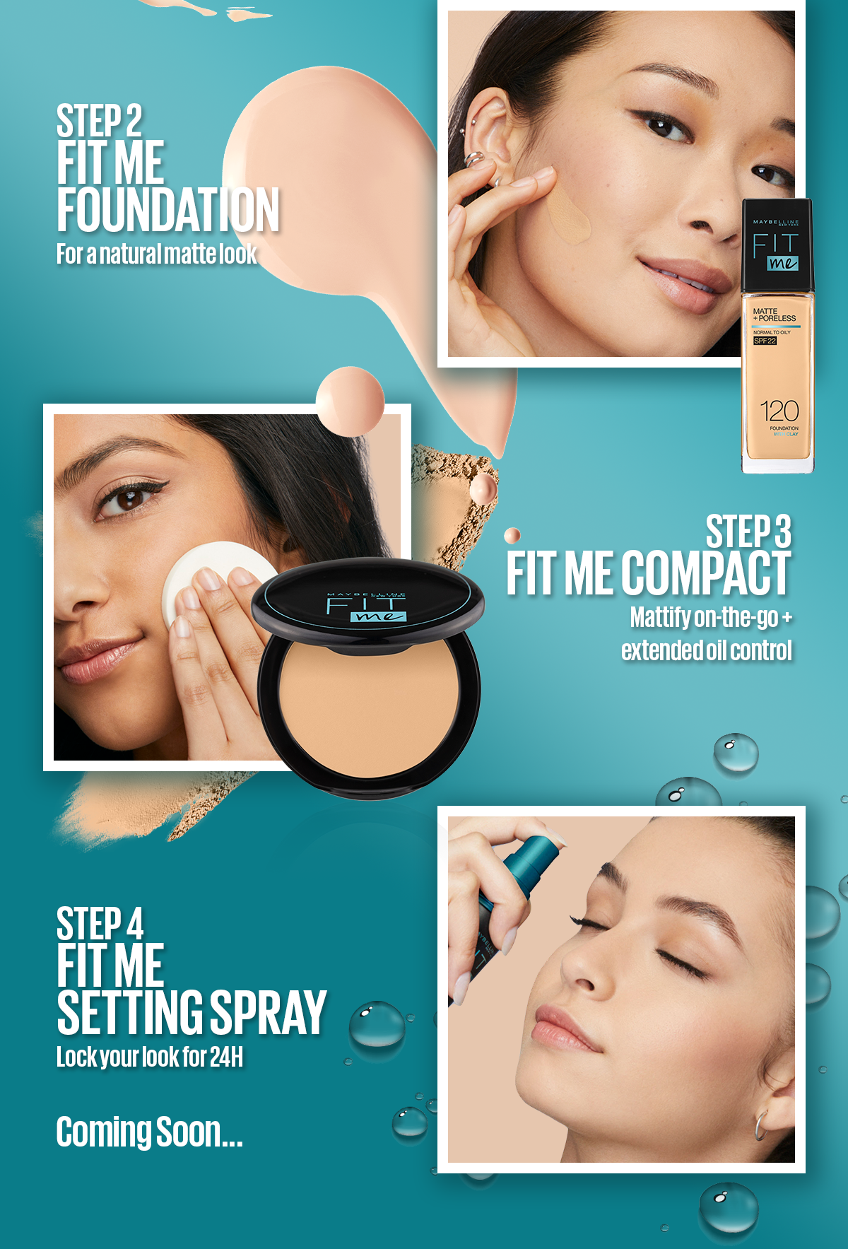 MAYBELLINE PRIMER FIT ME FOUNDATION MATTE & PORELESS SPF 332