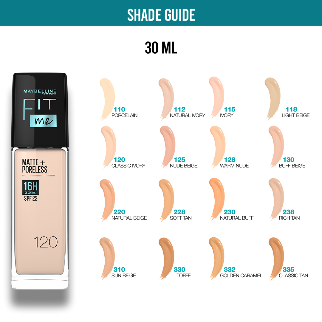 MAYBELLINE PRIMER FIT ME FOUNDATION MATTE & PORELESS SPF 332