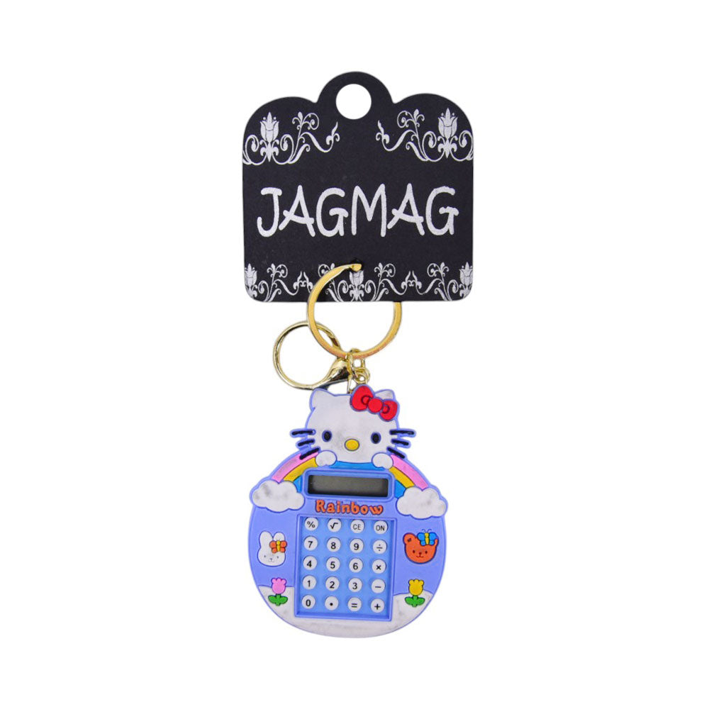 JGMG KEY CHAIN CAT CALCULATOR BLUE DSC6557