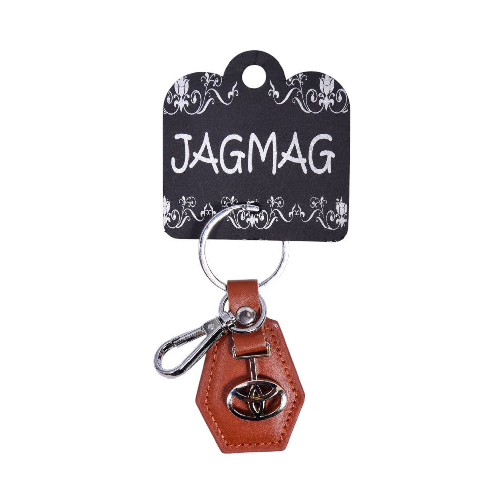 JGMG KEY CHAIN TOYOTA LOGO BROWN DSC6570