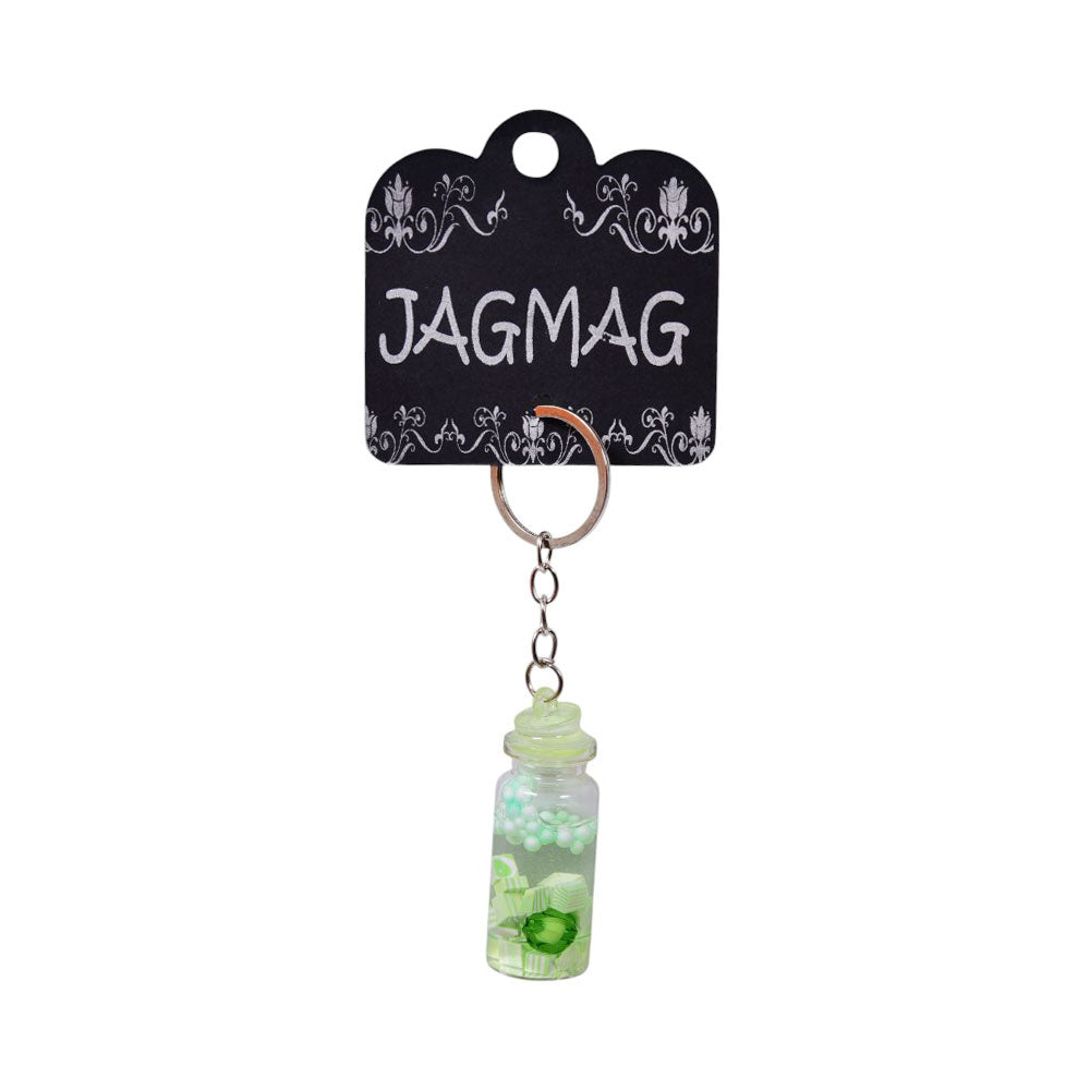 JGMG KEY CHAIN BEAN BOTTLE GREEN DSC6578