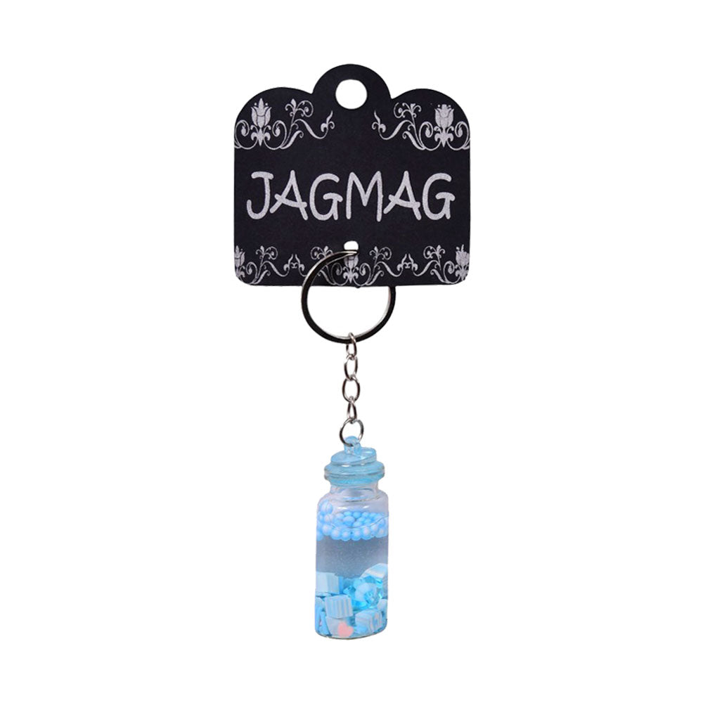 JGMG KEY CHAIN BEAN BOTTLE BLUE DSC6579