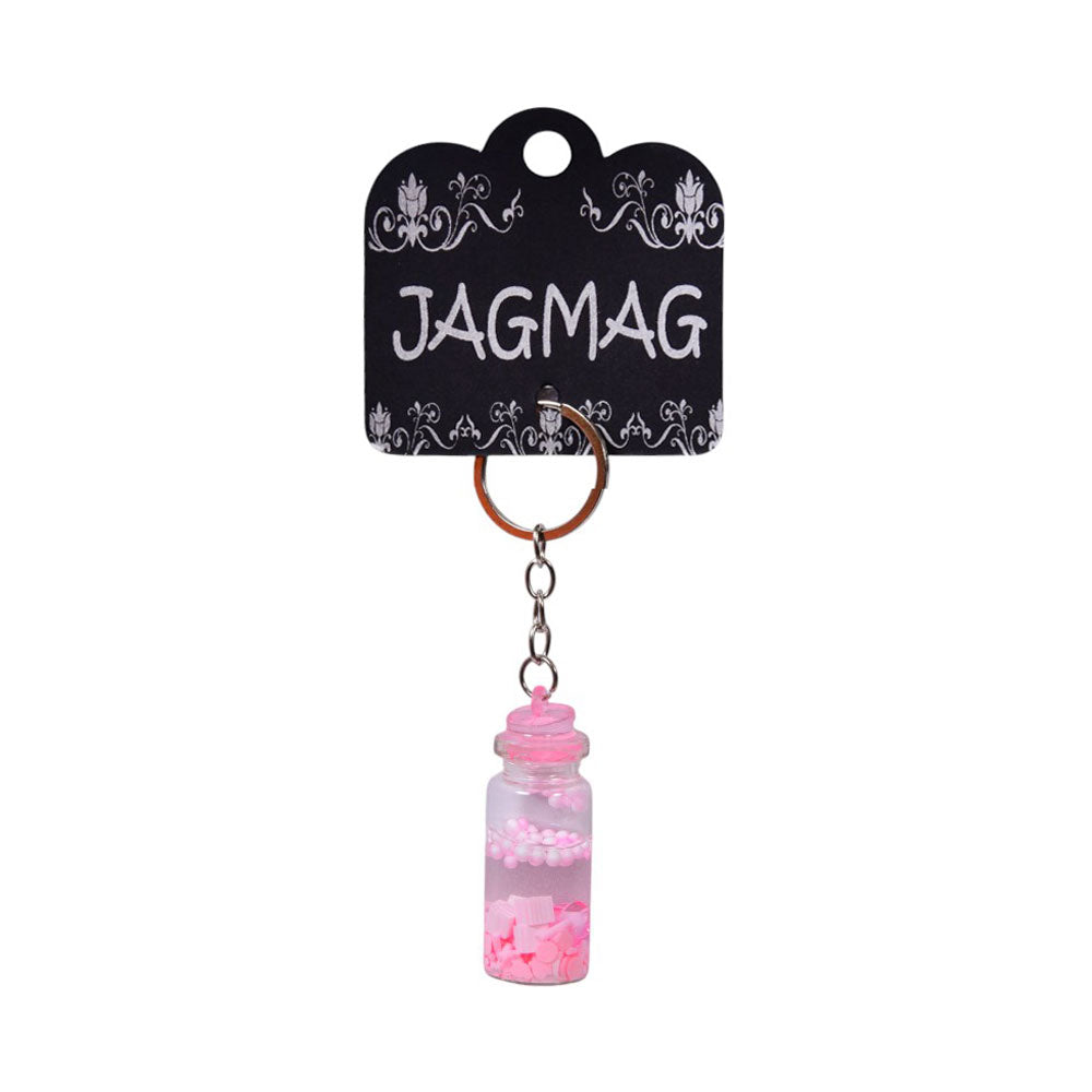 JGMG KEY CHAIN BEAN BOTTLE PINK DSC6597
