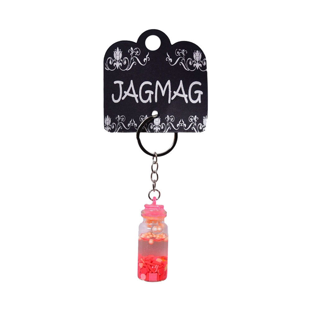 JGMG KEY CHAIN BEAN BOTTLE RED DSC6599