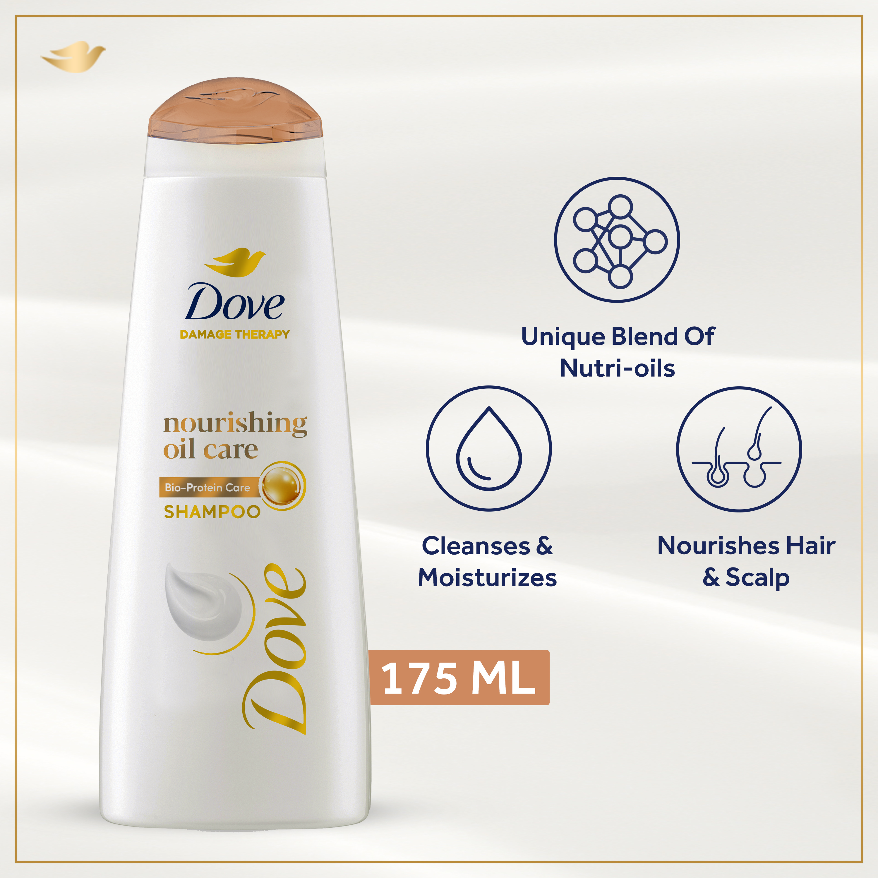 DOVE SHAMPOO NOURISHING OIL CARE 175 ML