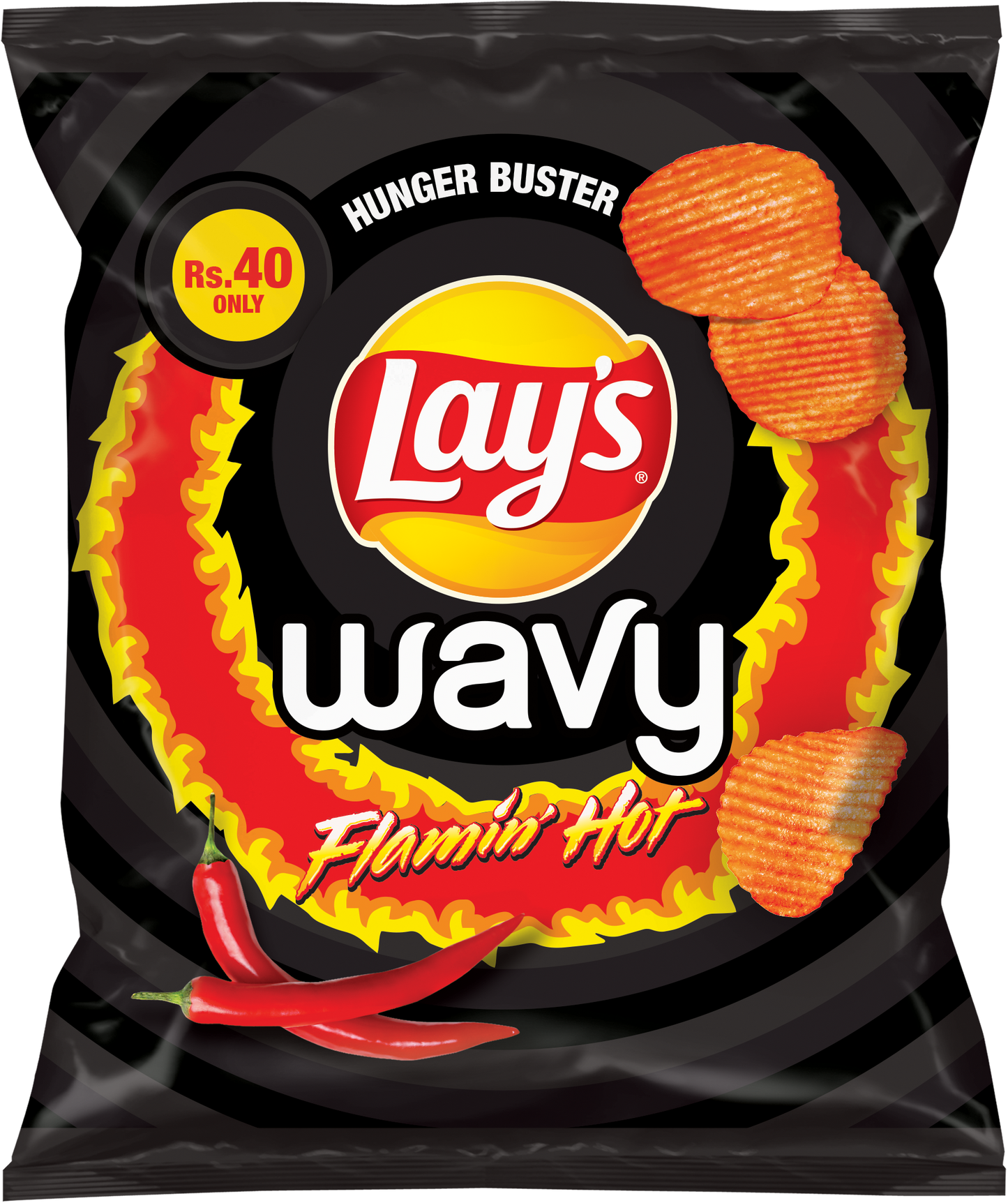 LAYS CHIPS WAVY FLAMING HOT 27 GM
