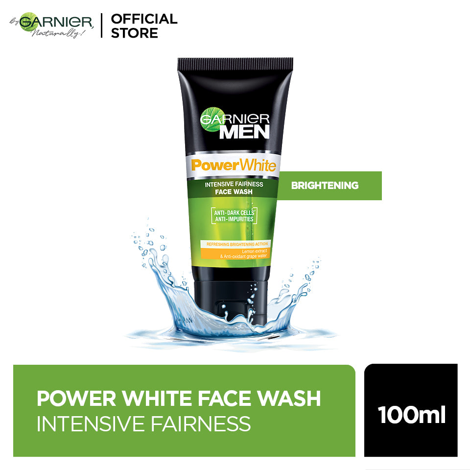 Garnier Men Power White Face Wash - For Brighter Skin