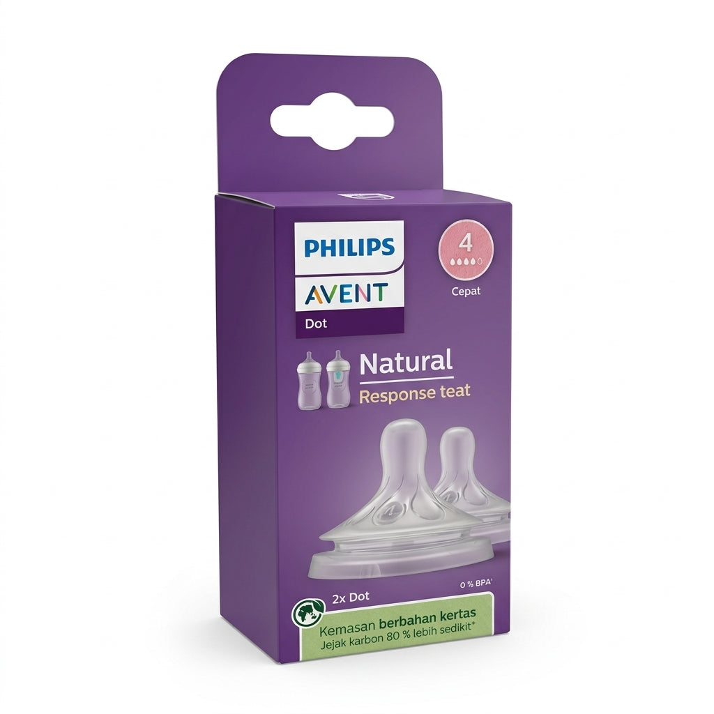 PHILIPS AVENT TEATS NATURAL 4M+ 2PC SCY964/02