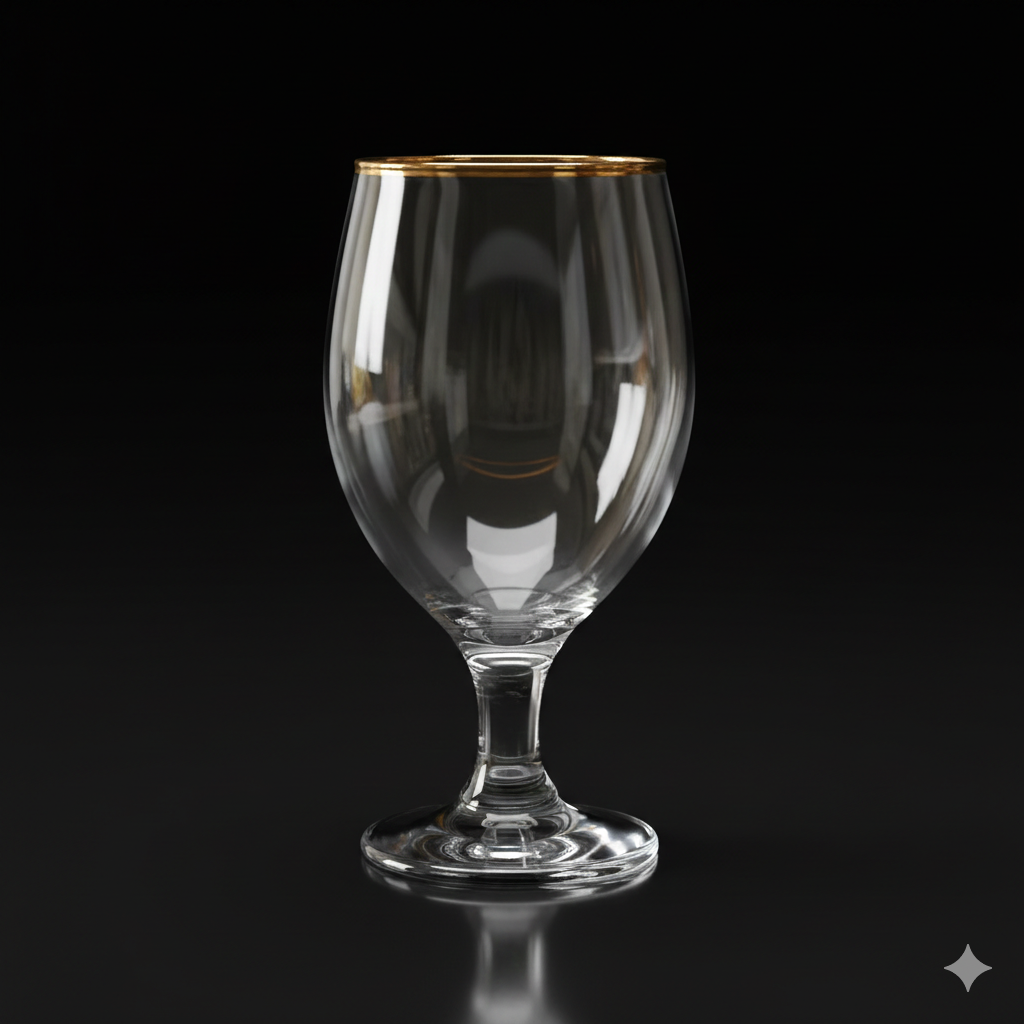 GLASS PSB BISTRO GOLD 44417-40 (Pack 6)