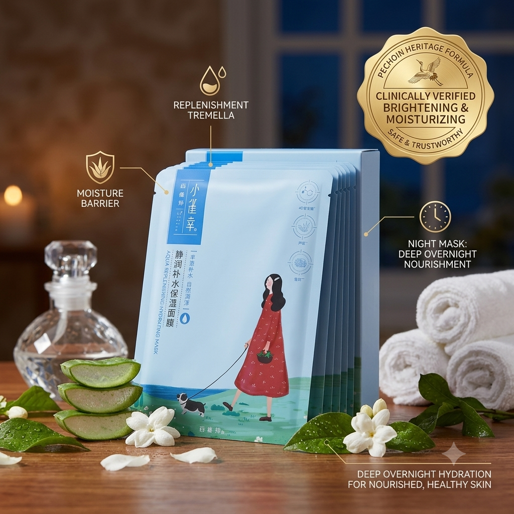 PECHOIN MOISTURE & HYDRANT FACIAL MASK 10 PCS