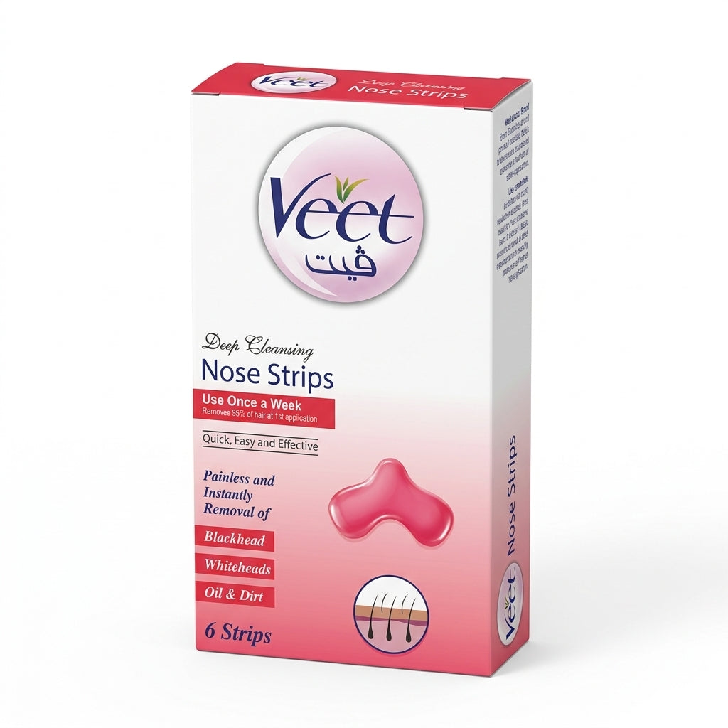 VEET NOSE STRIPS RED 6PCS