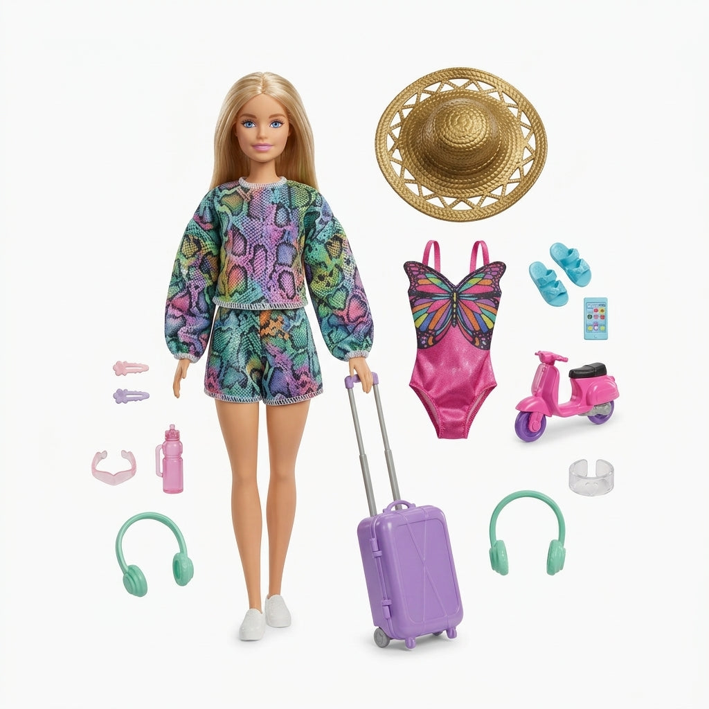 HGM54 BRB HOLIDAY FUN DOLL