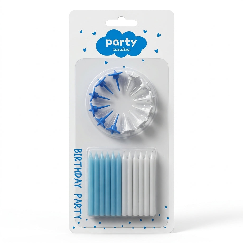 CLASSY BIRTHDAY CANDLE SPECIAL PARTY 4 Piece