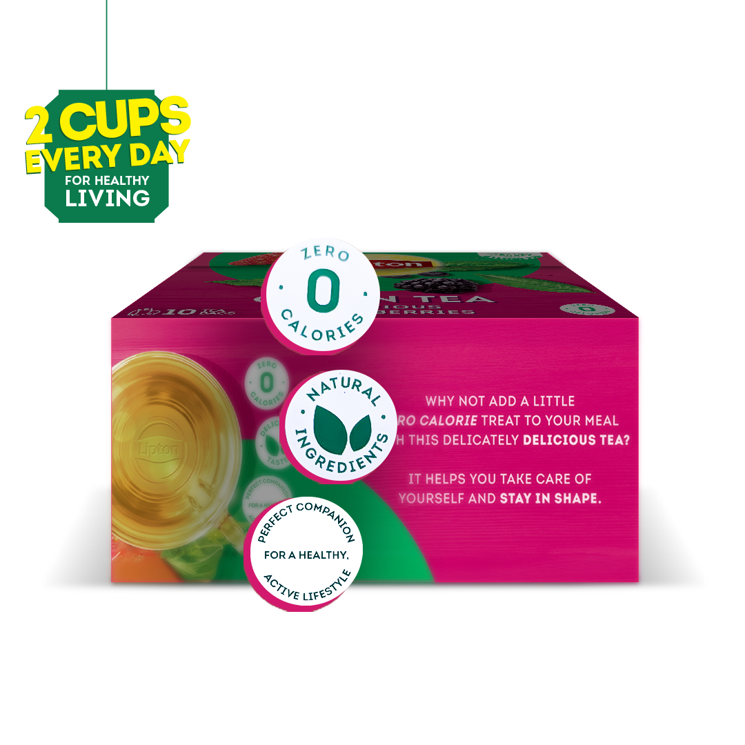 LIPTON GREEN TEA MIXED BERRIES 10S