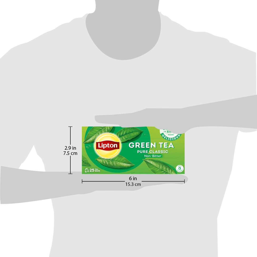 LIPTON GREEN TEA PURE CLASSIC NON-BITTER 25BAGS 32.5 GM