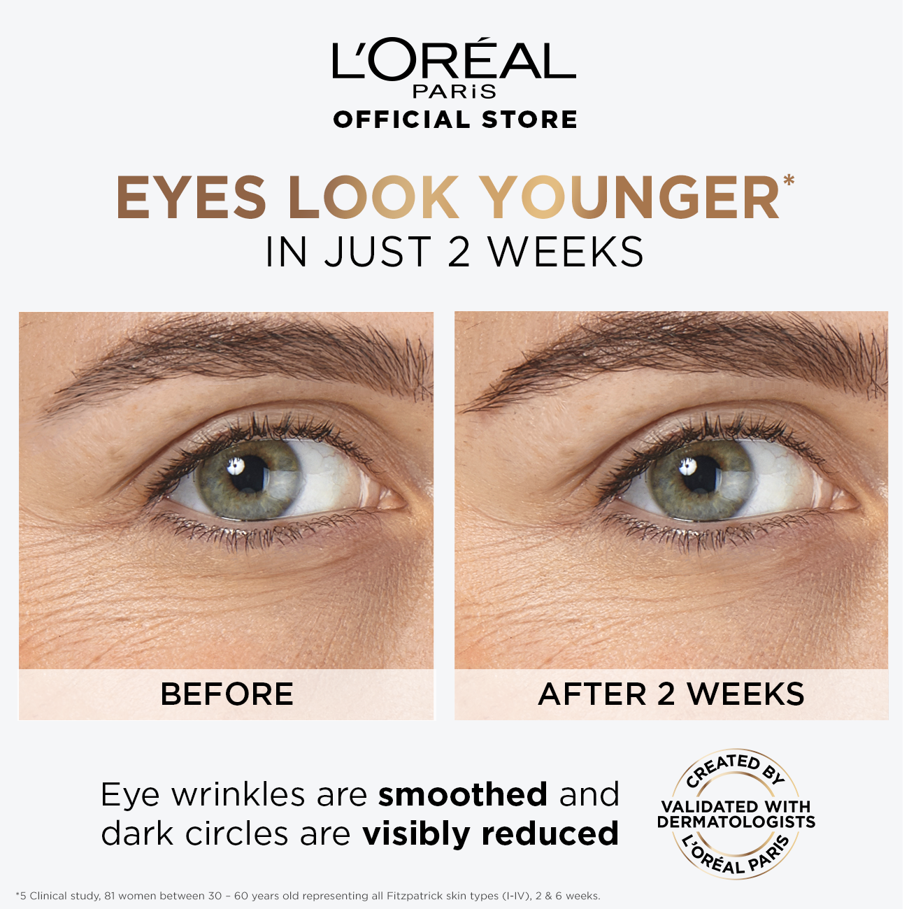 LOREAL REVITALIFT HYALURON ACID EYE SERUM 20ML