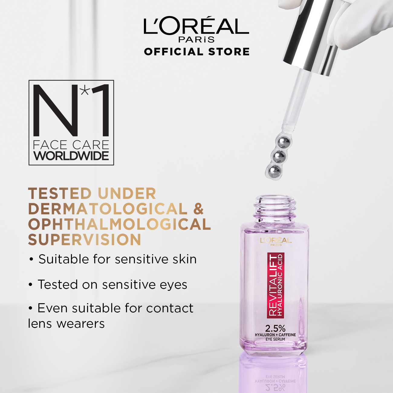 LOREAL REVITALIFT HYALURON ACID EYE SERUM 20ML