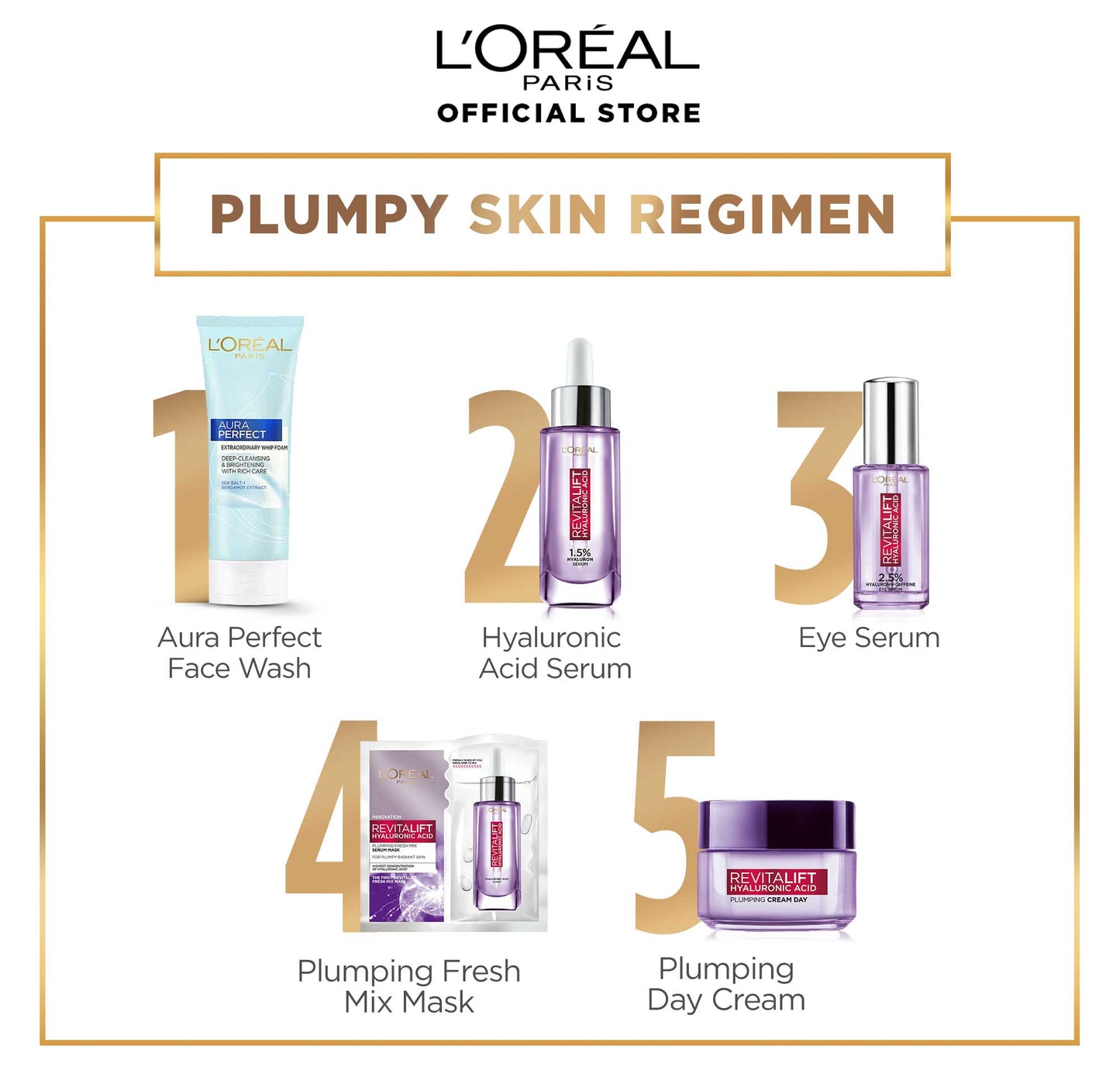 LOREAL REVITALIFT HYALURON ACID EYE SERUM 20ML