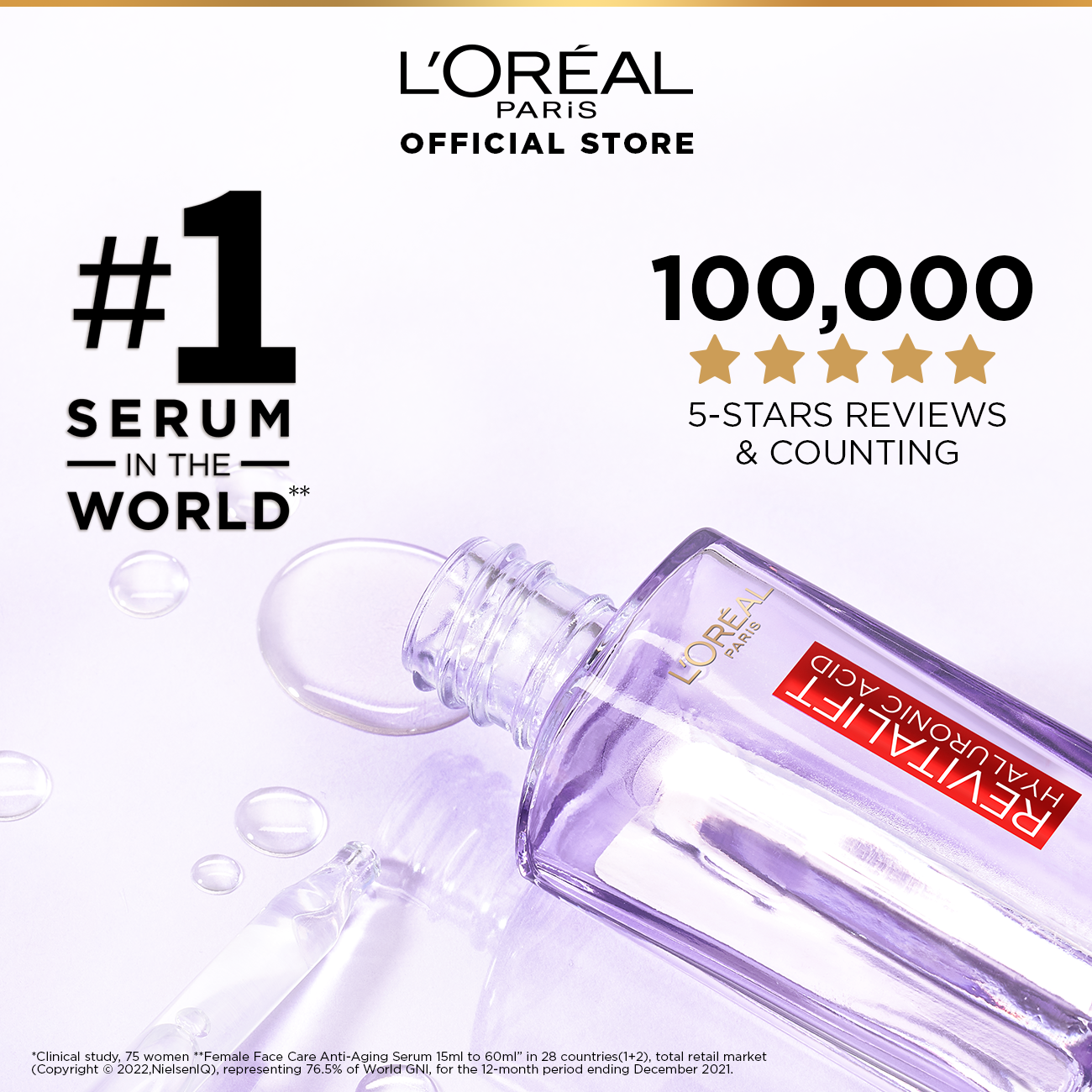 LOREAL PARIS REVITALIFT HYALURONIC ACID SERUM 30 ML