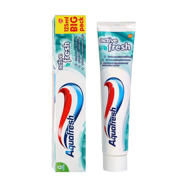 AQUA FRESH TOOTH PASTE ACTIVE FRESH WITH MENTHOL 125 ML
