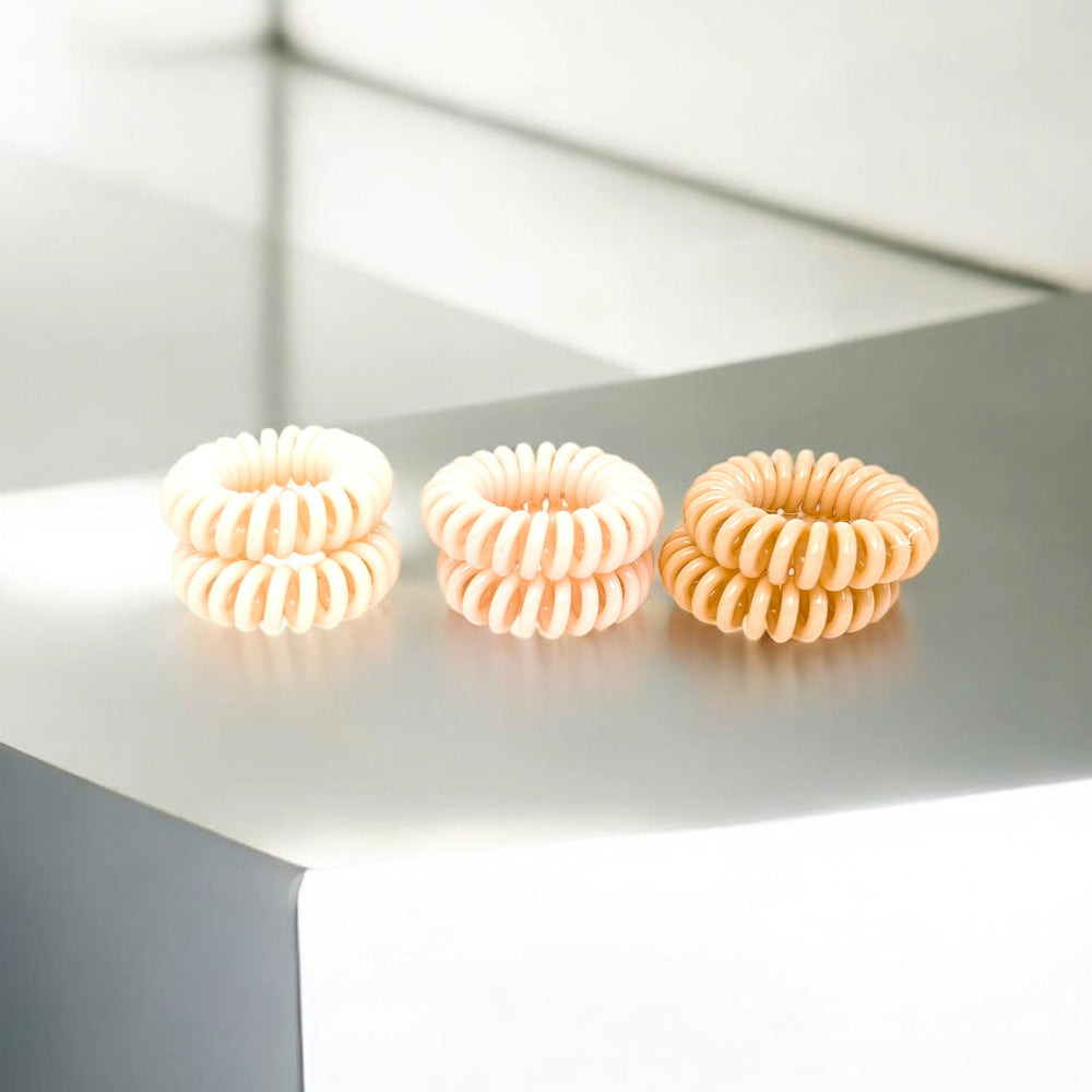 SH SWIRL HAIR PONY SET MEDIUM BEIGE