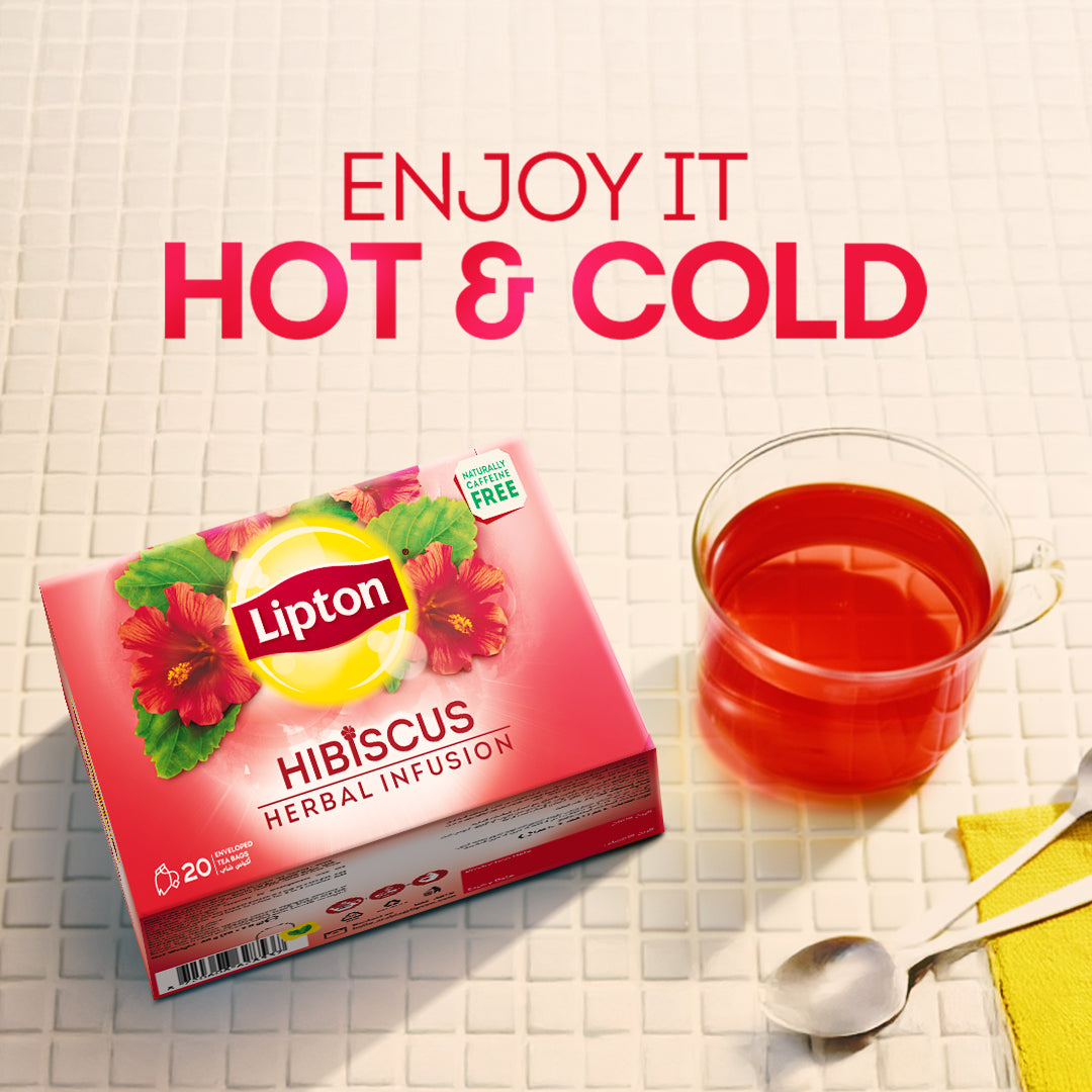 LIPTON INFUSIONS HIBISCOUS TEA BAG 20S