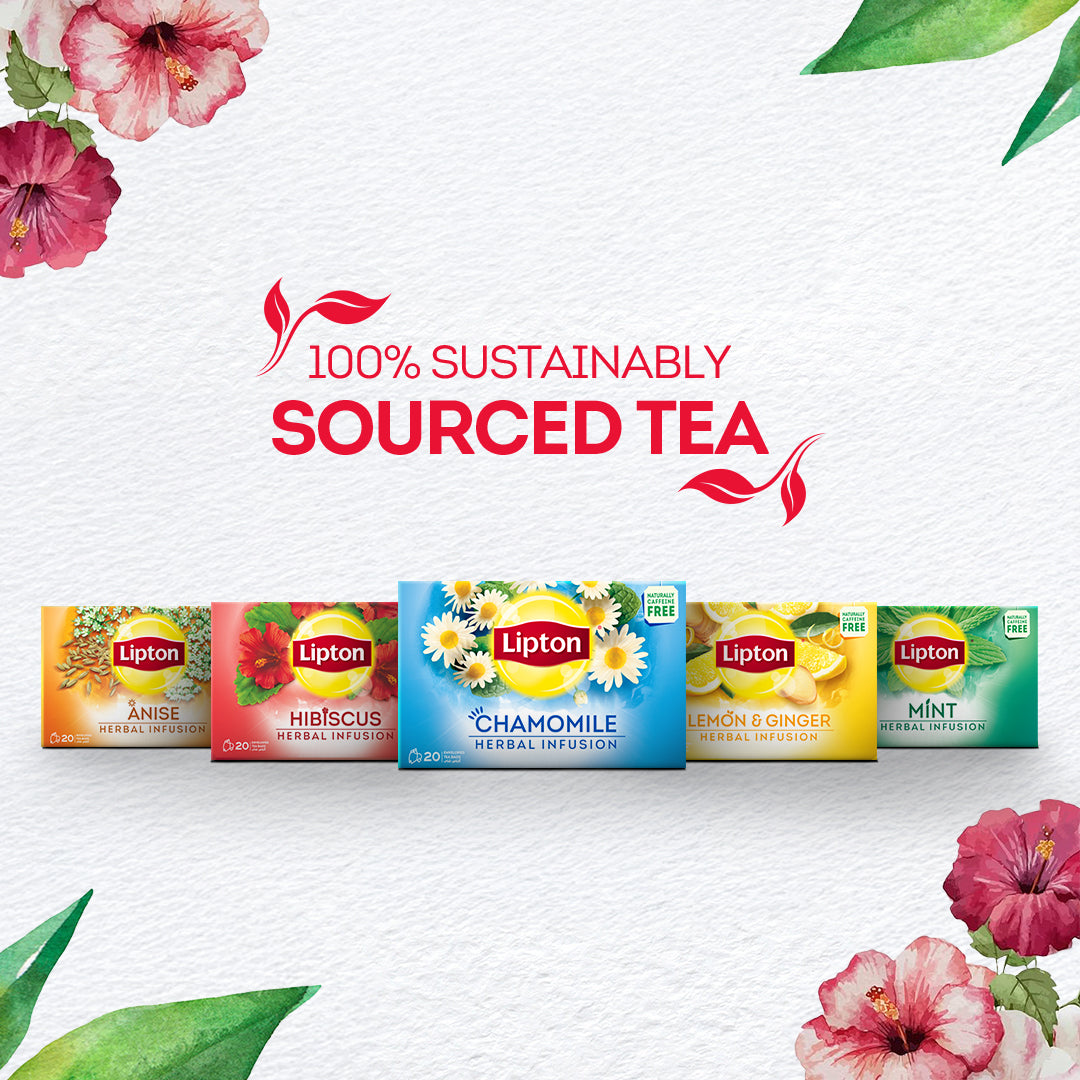 LIPTON INFUSIONS HIBISCOUS TEA BAG 20S