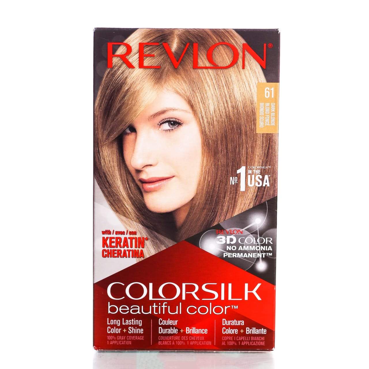 REVLON HAIR COLOR SILK DARK BLONDE 61