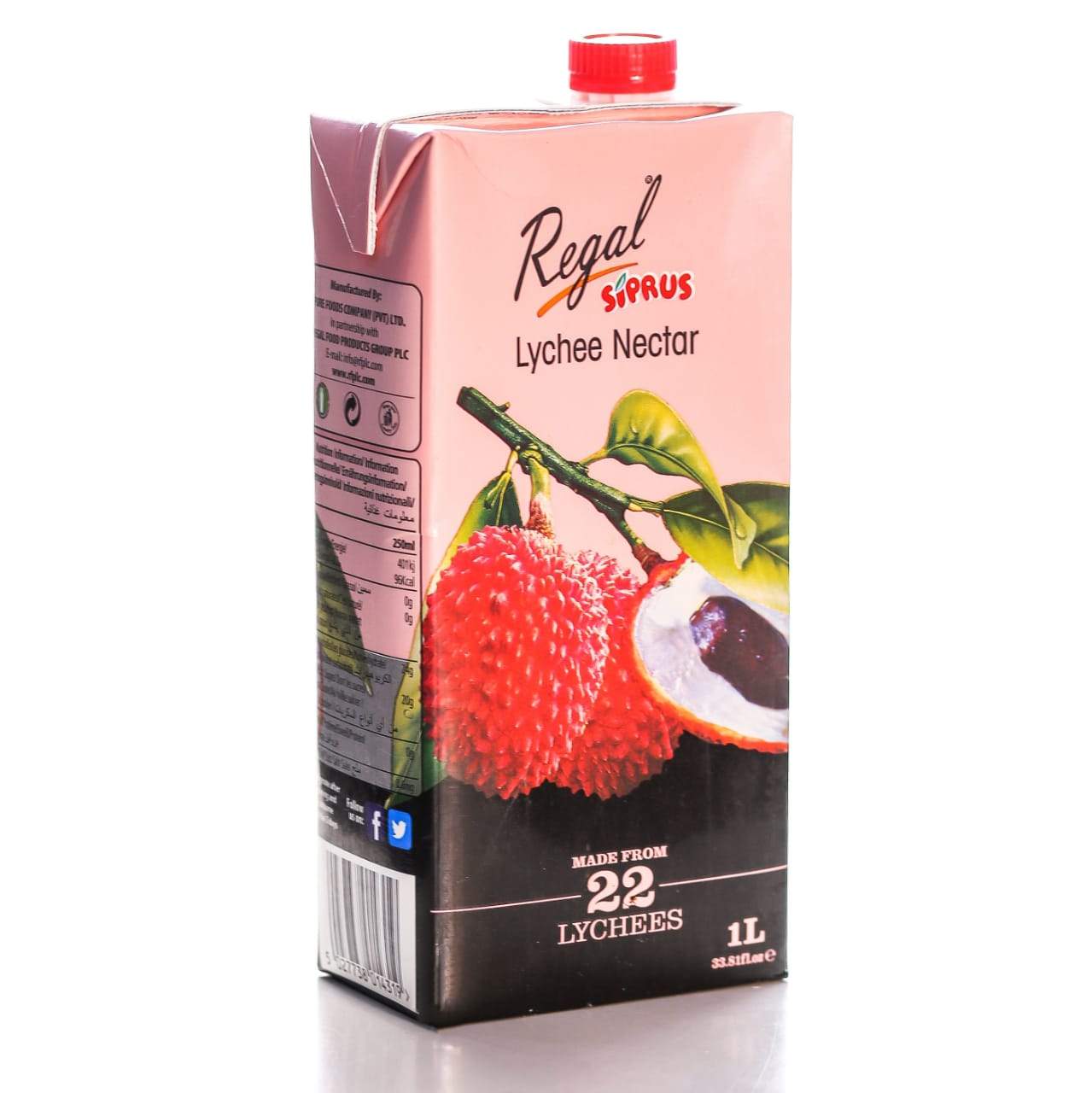 REGAL SIPRUS JUICE LYCHEE TETRA PACK 1 LTR