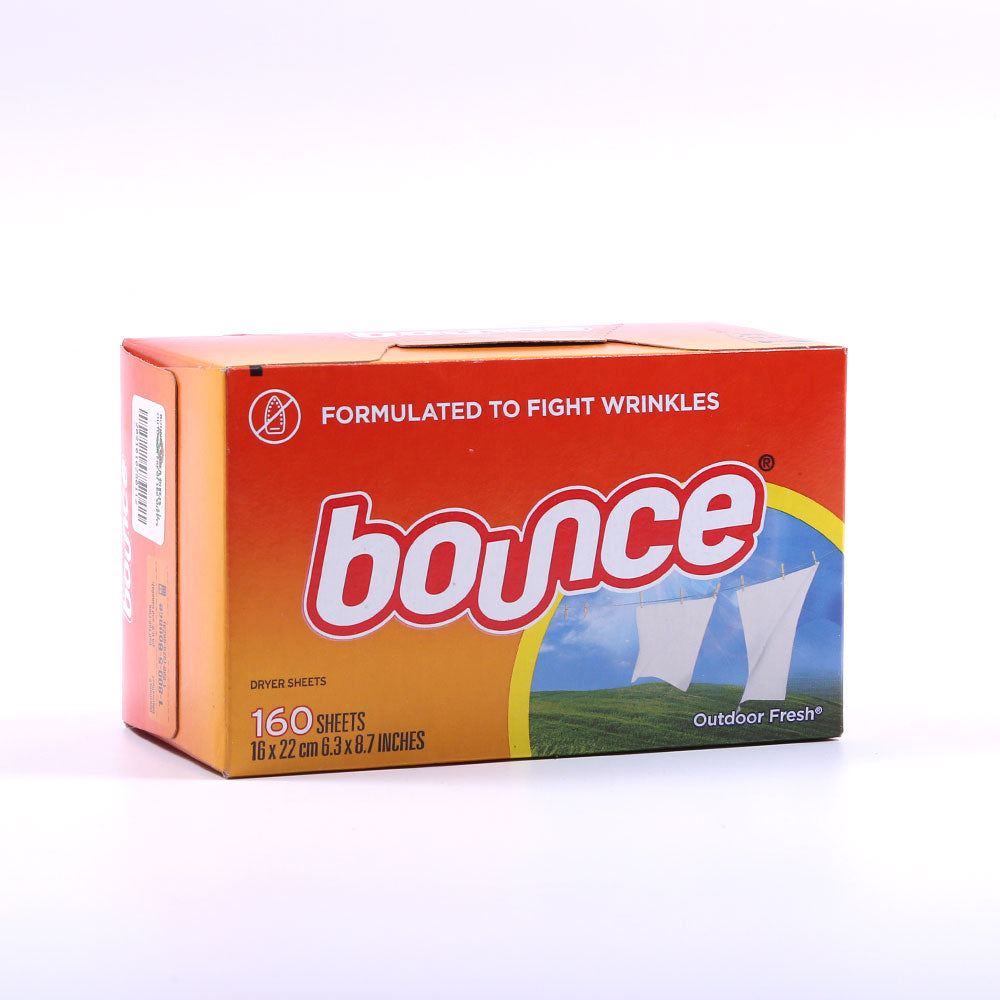 BOUNCE DRYER SHEETS OUTDOOR FRESH 160 SHEETS