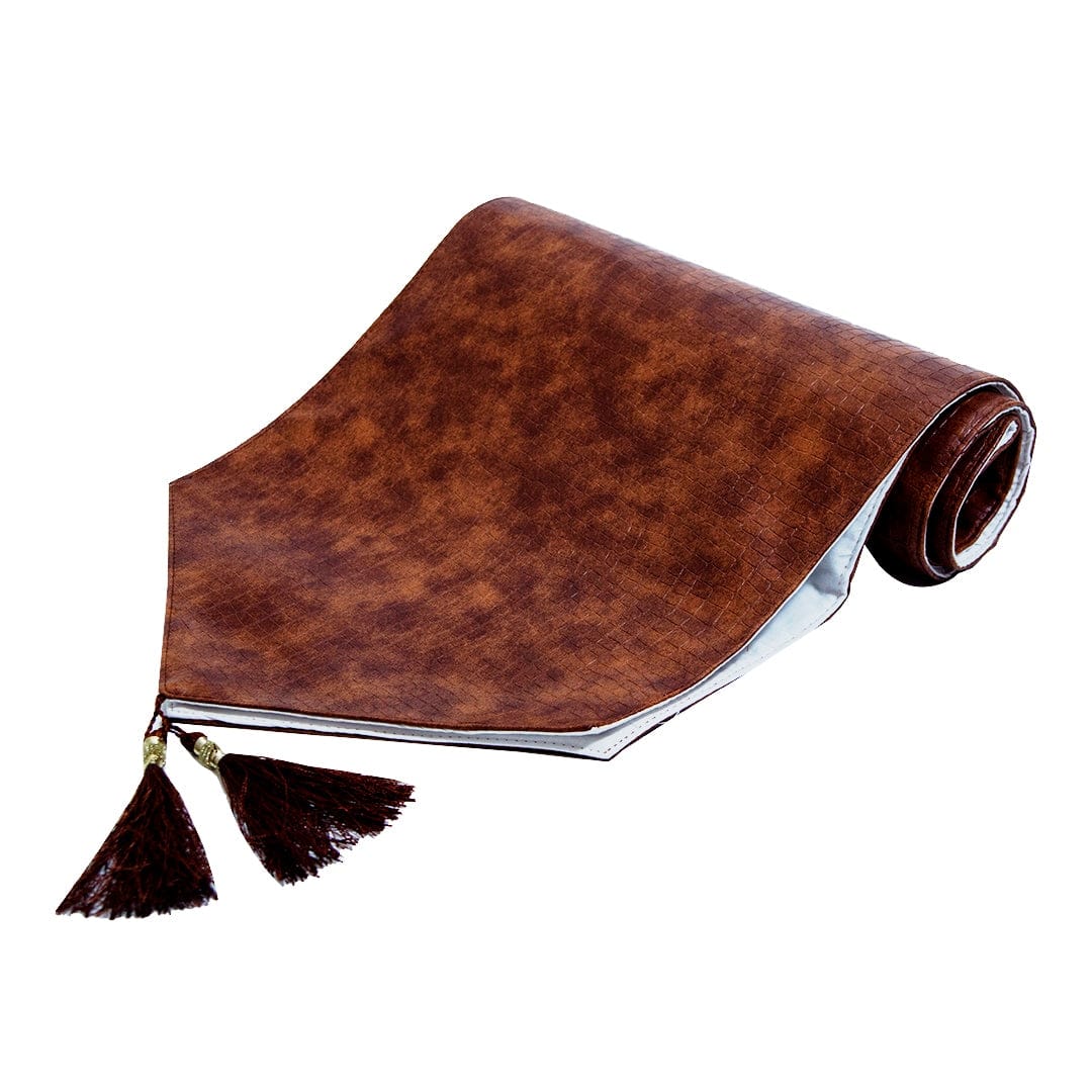 ORIENTAL LEATHER TABLE RUNN PC