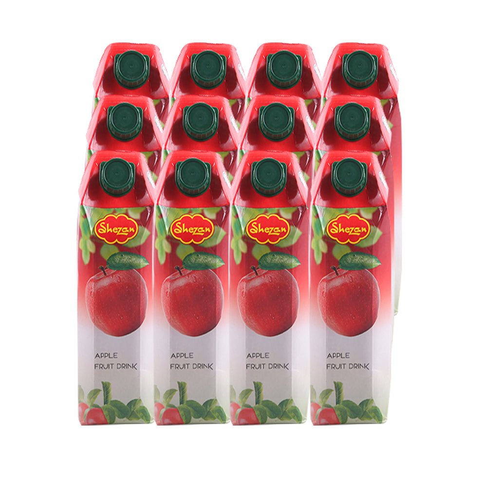 SHEZAN JUICE APPLE 1 LTR- CARTON