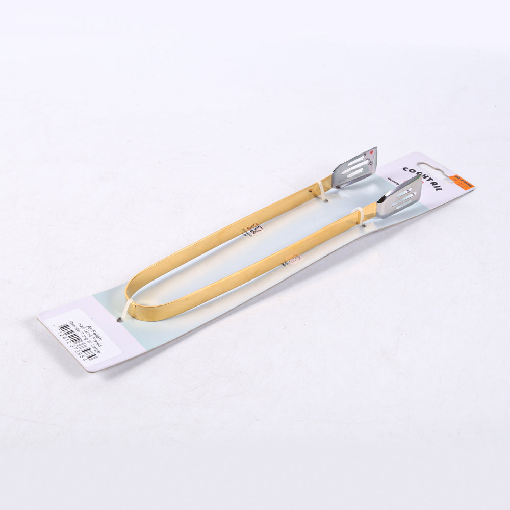 SERVICE TONG COCKTAIL HALF GOLD 9 INCH