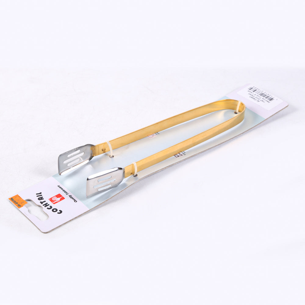 SERVICE TONG COCKTAIL HALF GOLD 9 INCH