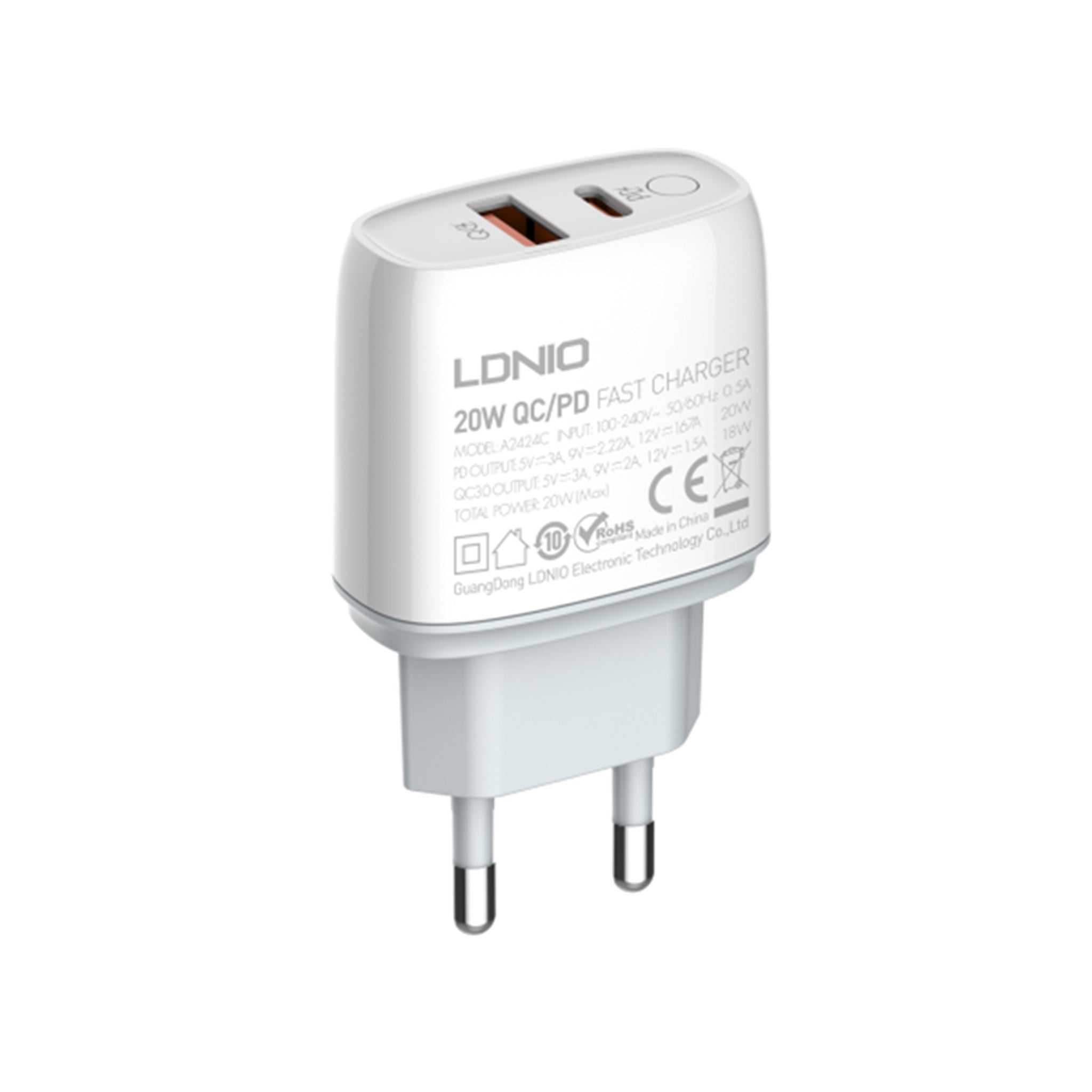 LDNIO 20W PD Charger Type-C to Lightning