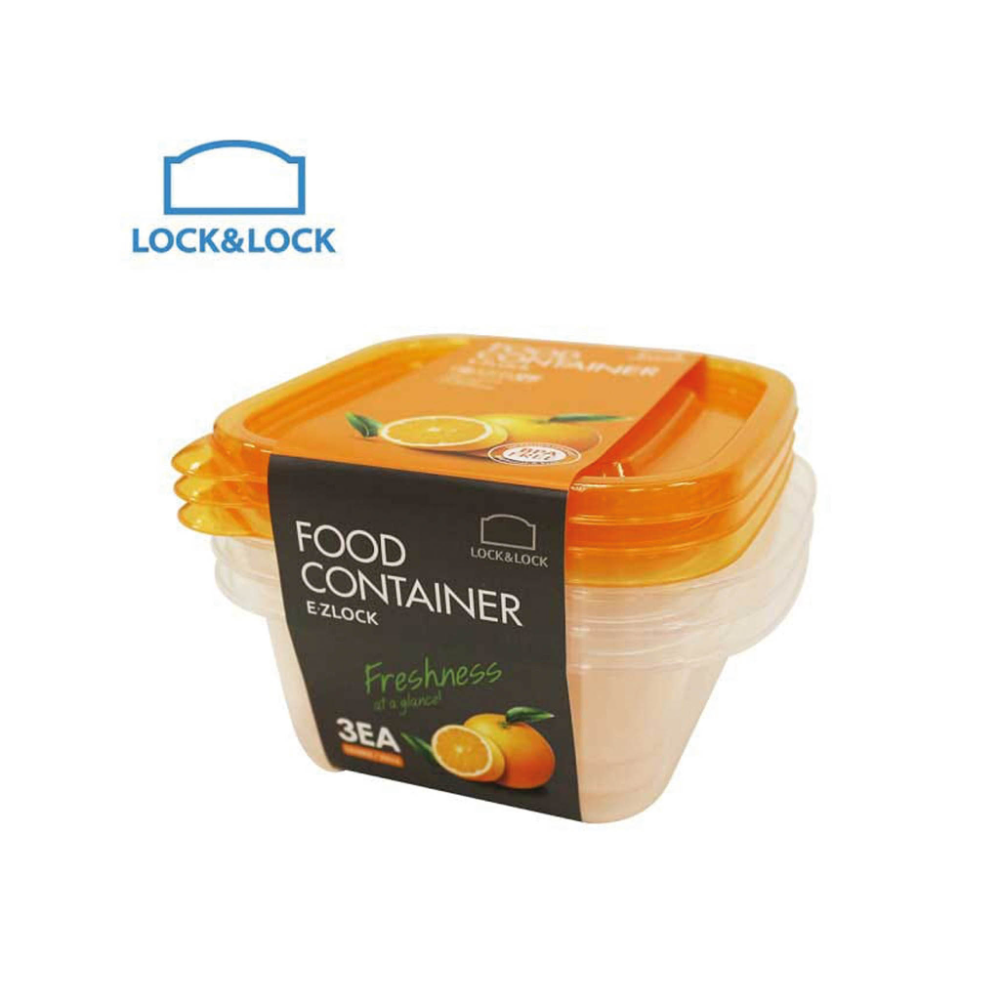 E.Z LOCK RECT CONTAINER 3PC HLE130S 1150 ML
